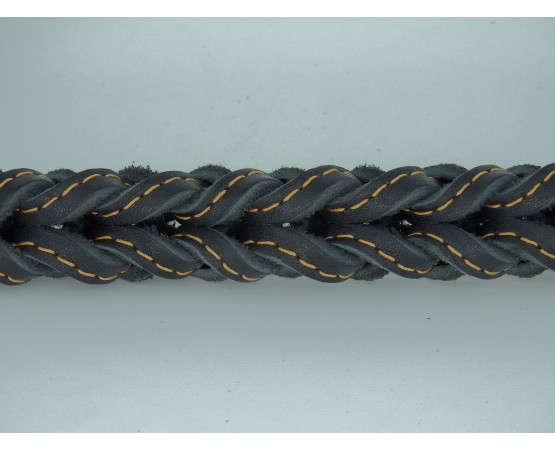 Lesa impletita din piele naturala pentru caini