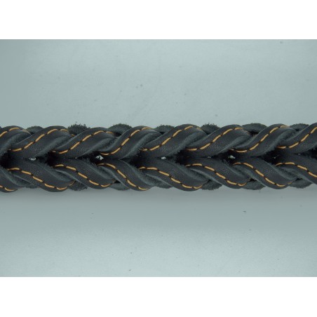 Lesa impletita din piele naturala pentru caini