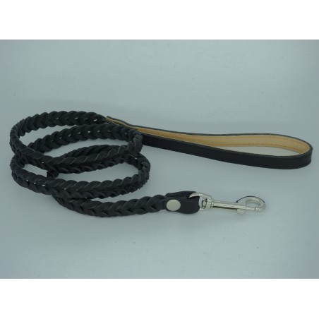 Lesa impletita din piele naturala pentru caini