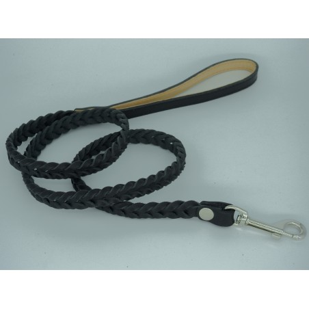 Lesa impletita din piele naturala pentru caini