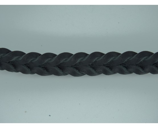 Lesa impletita din piele naturala pentru caini