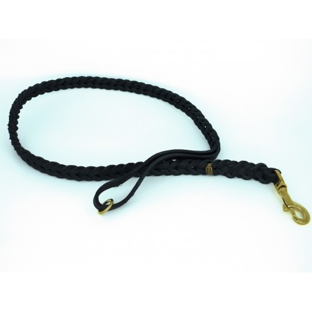 Lesa impletita din piele naturala pentru caini