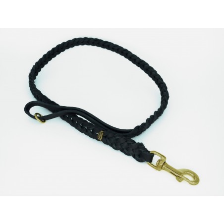 Lesa impletita din piele naturala pentru caini