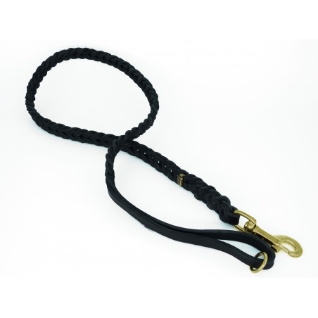 Lesa impletita din piele naturala pentru caini