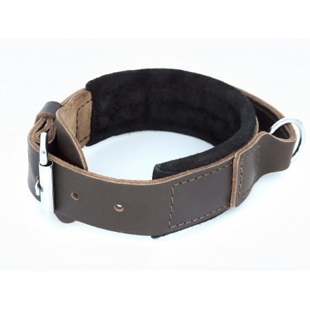 Zgarda lata piele prevazuta cu maner