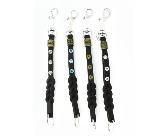 Breloc chei prevazut cu carabiniera si cristale