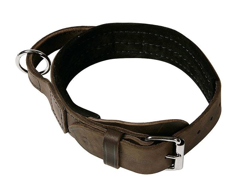 Zgarda lata piele prevazuta cu maner