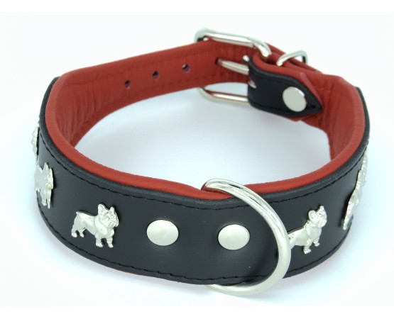 Zgarda piele Luxury French Bulldog