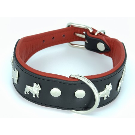 Zgarda piele Luxury French Bulldog