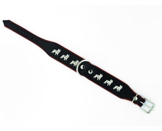 Zgarda piele Luxury French Bulldog