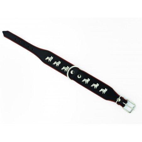 Zgarda piele Luxury French Bulldog