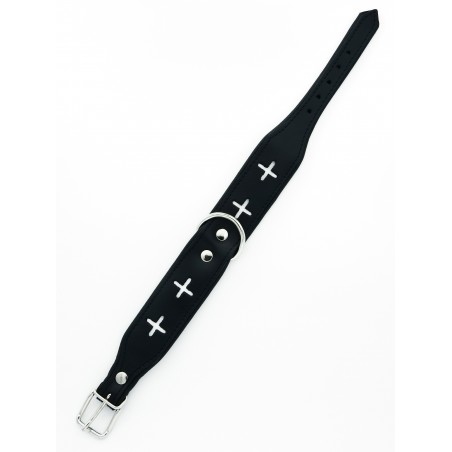 Zgarda pentru caini confectionata din piele Switzerland