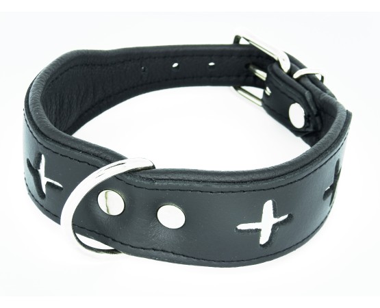 Zgarda pentru caini confectionata din piele Switzerland