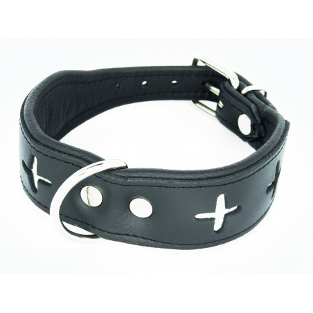 Zgarda pentru caini confectionata din piele Switzerland