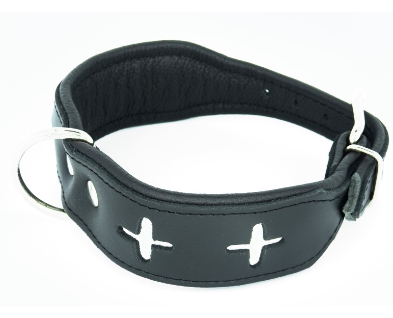 Zgarda pentru caini confectionata din piele Switzerland