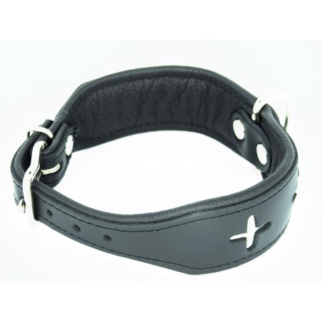 Zgarda pentru caini confectionata din piele Switzerland