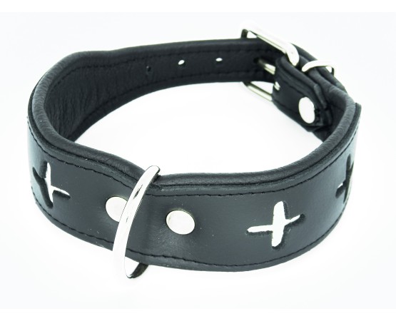 Zgarda pentru caini confectionata din piele Switzerland