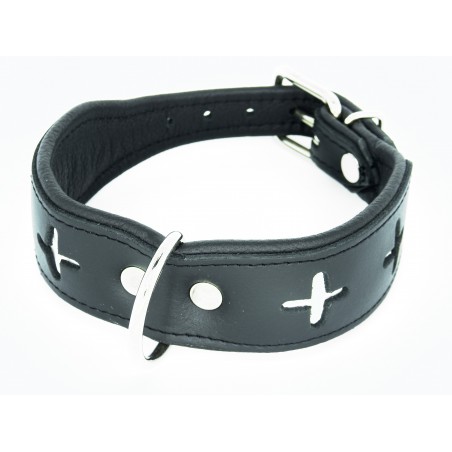 Zgarda pentru caini confectionata din piele Switzerland