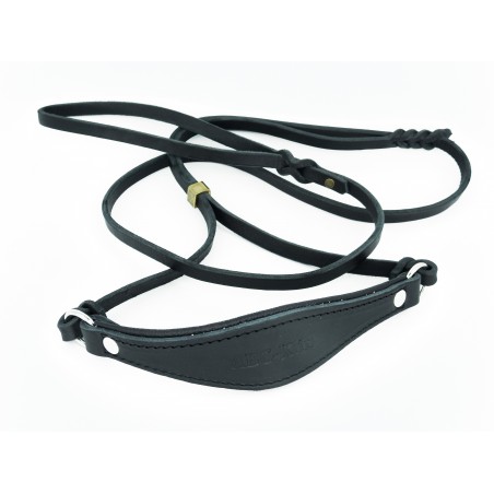 Lesa pentru prezentare ciobanesc german , din piele naturala