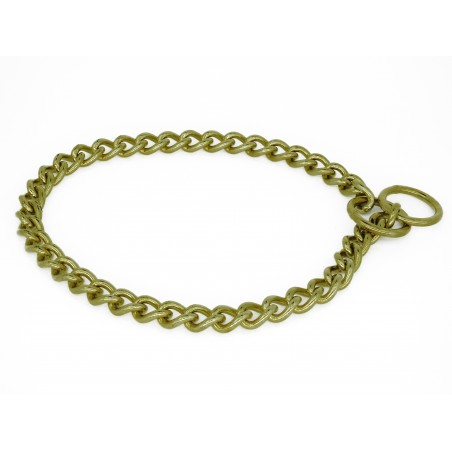 Zgarda strangulanta dresaj canin , din alama