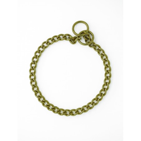 Zgarda strangulanta dresaj canin , din alama