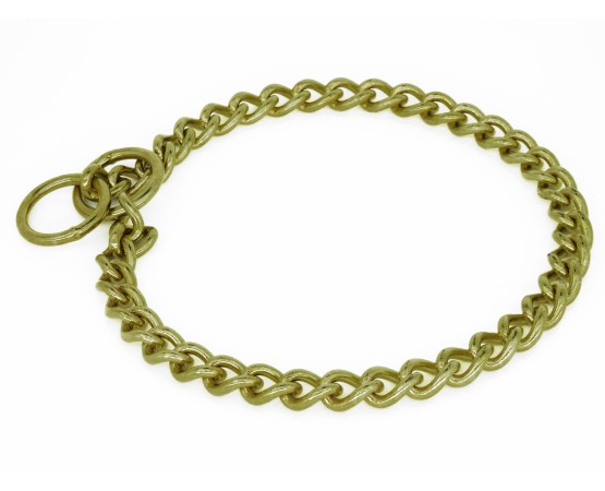 Zgarda strangulanta dresaj canin , din alama