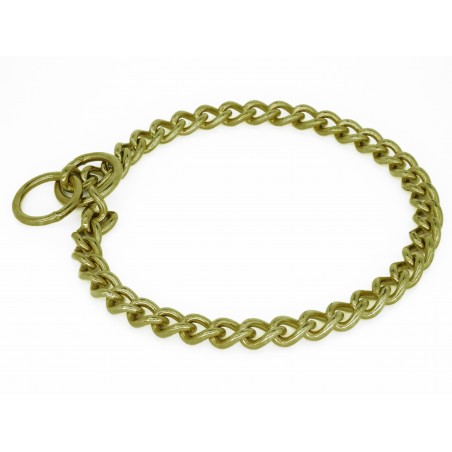 Zgarda strangulanta dresaj canin , din alama