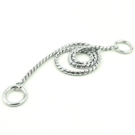 Zgarda strangulanta snake , pentru prezentare caini in expozitii canine , 5 mm