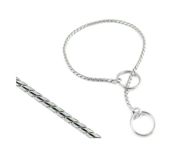 Zgarda strangulanta snake , pentru prezentare caini in expozitii canine , 5 mm