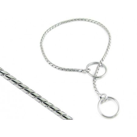 Zgarda strangulanta snake , pentru prezentare caini in expozitii canine , 5 mm