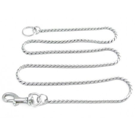 Lesa prezentare snake pentru caini , din alama cromata