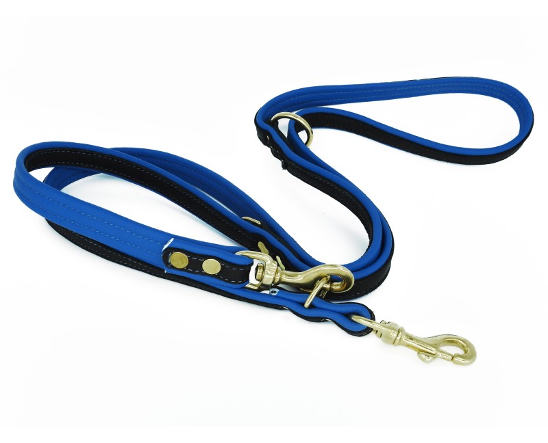 Lesa de lux pentru caini , reglabila din piele naturala Elk