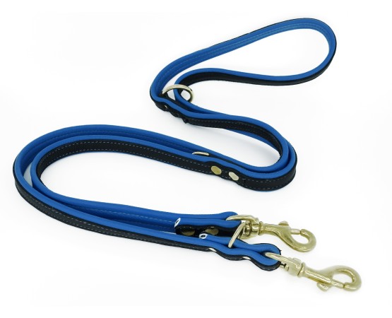 Lesa de lux pentru caini , reglabila din piele naturala Elk