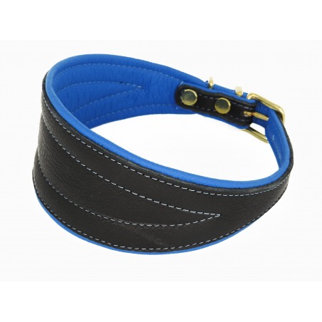 Zgarda de lux pentru Ogari ( Greyhounds ) , din piele Elk