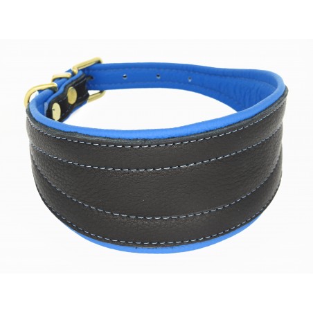 Zgarda de lux pentru Ogari ( Greyhounds ) , din piele Elk