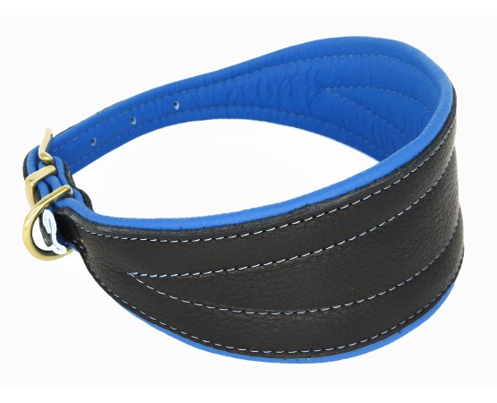 Zgarda de lux pentru Ogari ( Greyhounds ) , din piele Elk