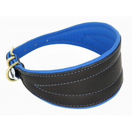 Zgarda de lux pentru Ogari ( Greyhounds ) , din piele Elk