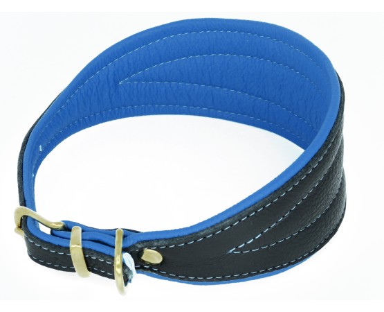 Zgarda de lux pentru Ogari ( Greyhounds ) , din piele Elk