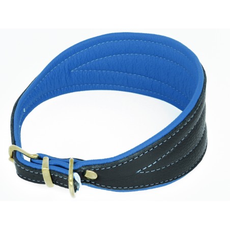 Zgarda de lux pentru Ogari ( Greyhounds ) , din piele Elk