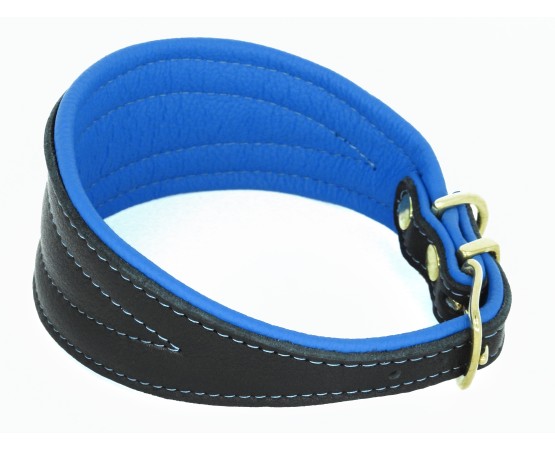 Zgarda de lux pentru Ogari ( Greyhounds ) , din piele Elk