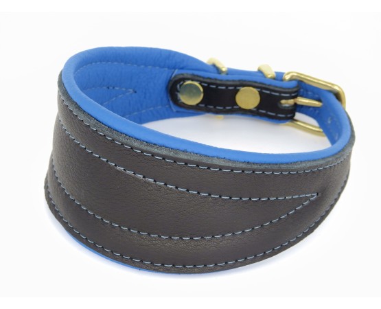 Zgarda de lux pentru Ogari ( Greyhounds ) , din piele Elk