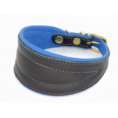 Zgarda de lux pentru Ogari ( Greyhounds ) , din piele Elk