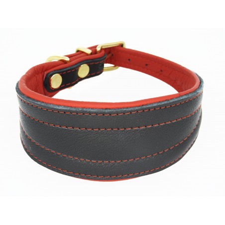 Zgarda de lux pentru Ogari ( Greyhound ) , din piele de Elk