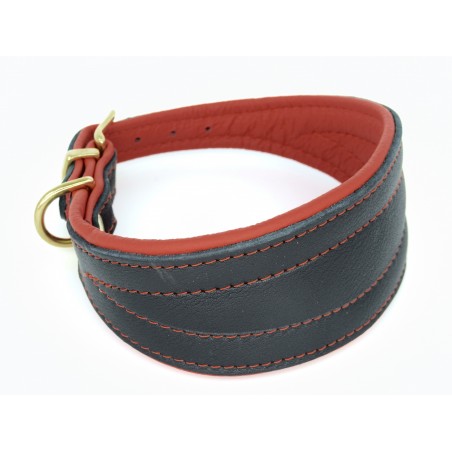 Zgarda de lux pentru Ogari ( Greyhound ) , din piele de Elk