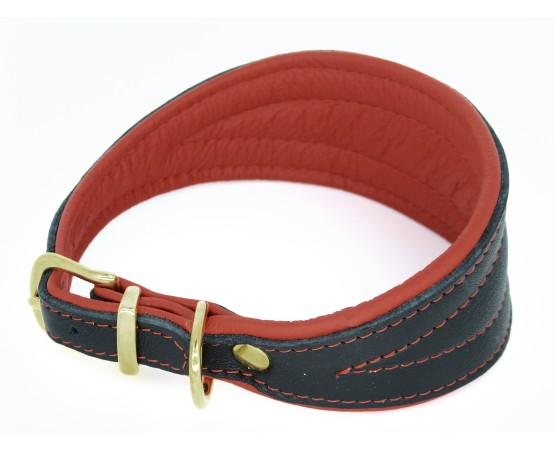 Zgarda de lux pentru Ogari ( Greyhound ) , din piele de Elk