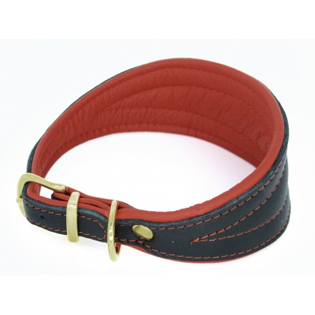 Zgarda de lux pentru Ogari ( Greyhound ) , din piele de Elk