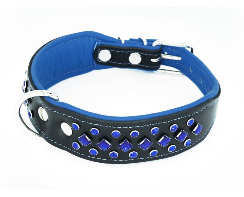 Zgarda de lux pentru caini , cu cristale  Swarovski