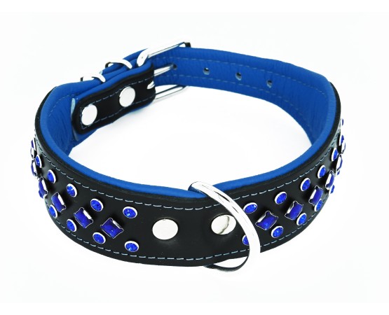 Zgarda de lux pentru caini , cu cristale  Swarovski