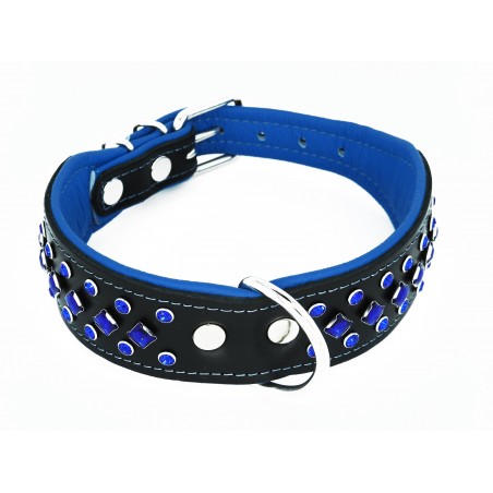 Zgarda de lux pentru caini , cu cristale  Swarovski