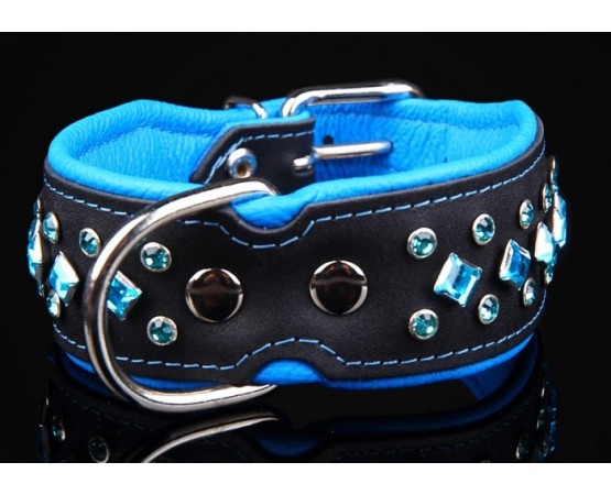 Zgarda de lux pentru caini , cu cristale  Swarovski